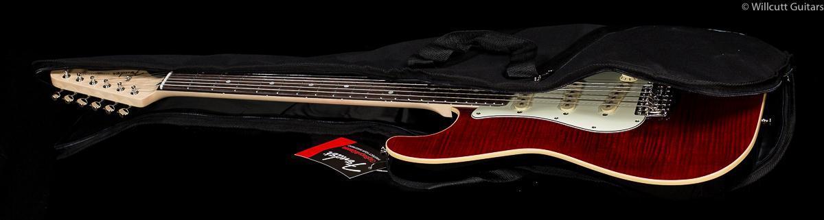 Fender LIMITED EDITION AERODYNE Classic Strat Flame Maple Top Crimson Red Trans