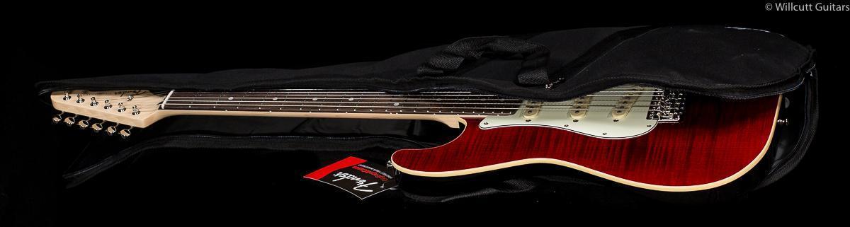 Fender LIMITED EDITION AERODYNE Classic Strat Flame Maple Top Crimson Red Trans