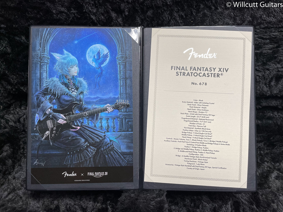 Fender MIJ Final Fantasy XIV Stratocaster Rosewood Fingerboard Black (234)