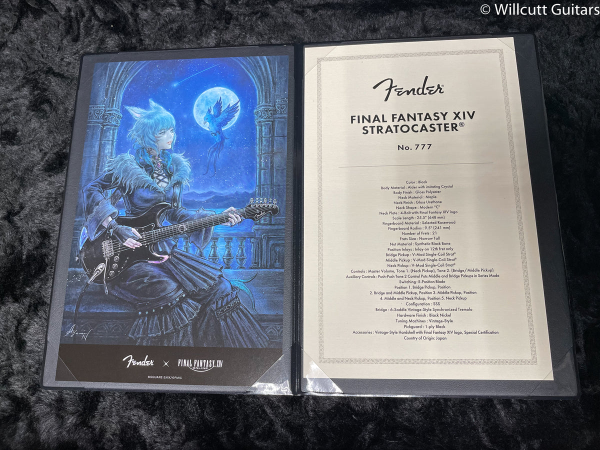 Fender MIJ Final Fantasy XIV Stratocaster Rosewood Fingerboard Black (283)