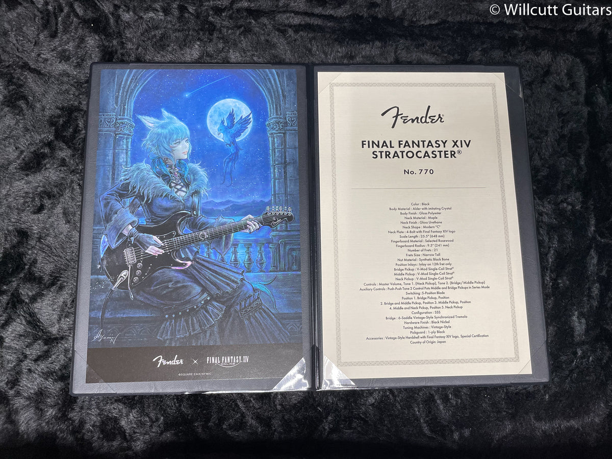Fender MIJ Final Fantasy XIV Stratocaster Rosewood Fingerboard Black (373)
