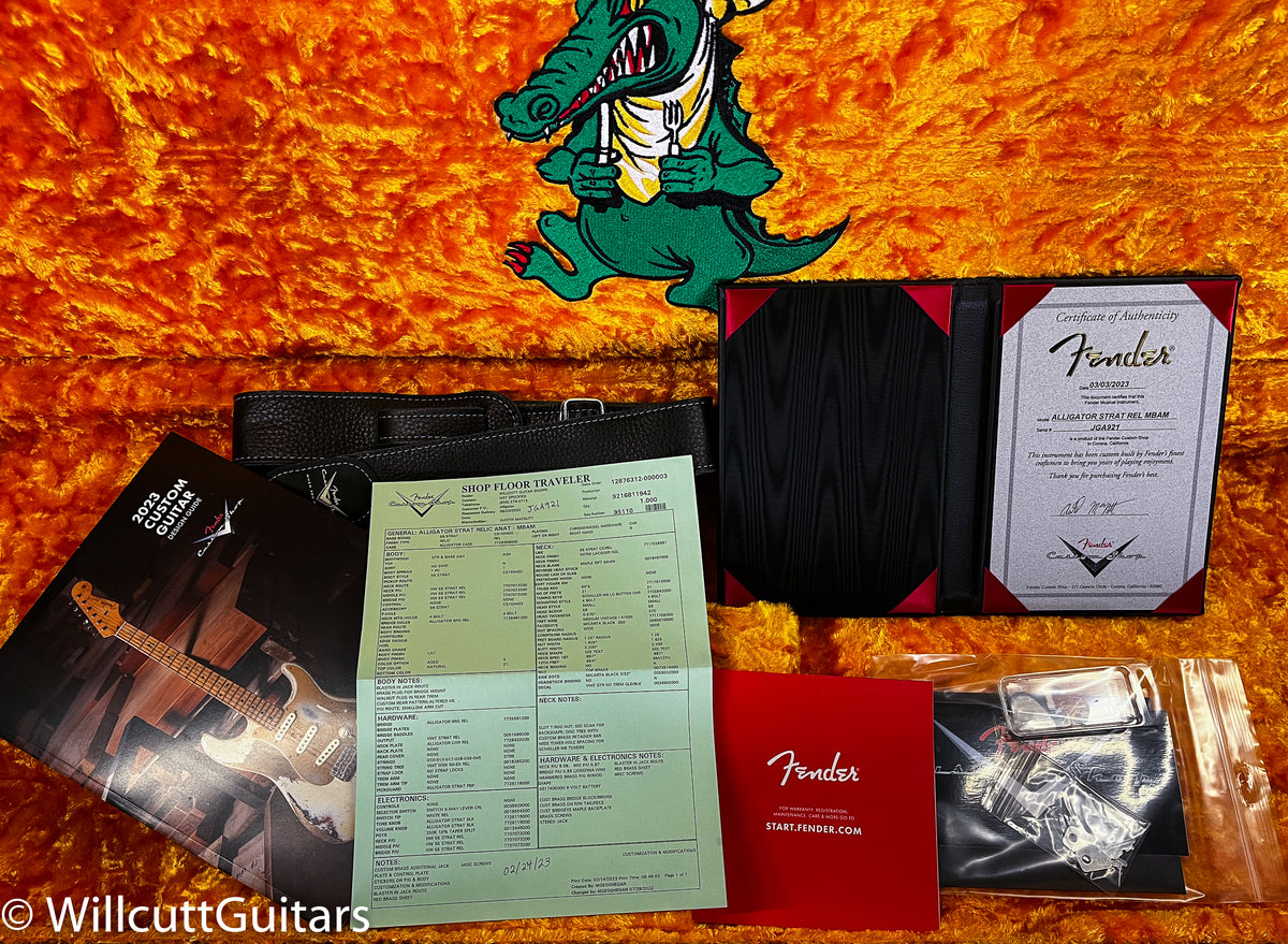 Fender Custom Shop Jerry Garcia Alligator Strat Relic Aged Natural Masterbuilt by Austin MacNutt