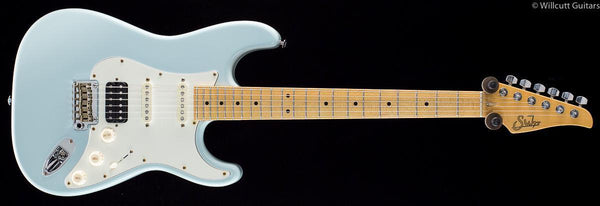 Suhr Classic Antique Roasted Recovered Sinker Maple #5 Sonic Blue