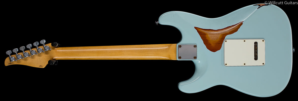 Suhr Classic Antique Sonic Blue over 3 Tone Sunburst SSS (61)