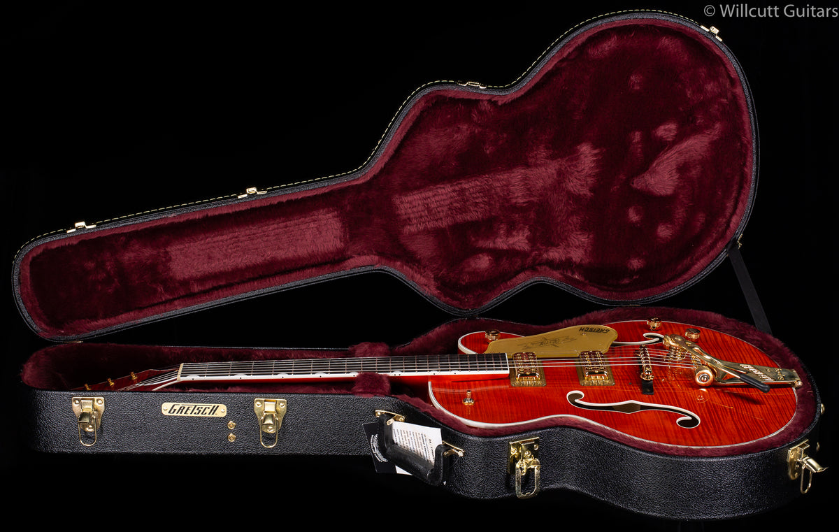 Gretsch G6120TFM Players Edition Nashville with String-Thru Bigsby Orange Stain