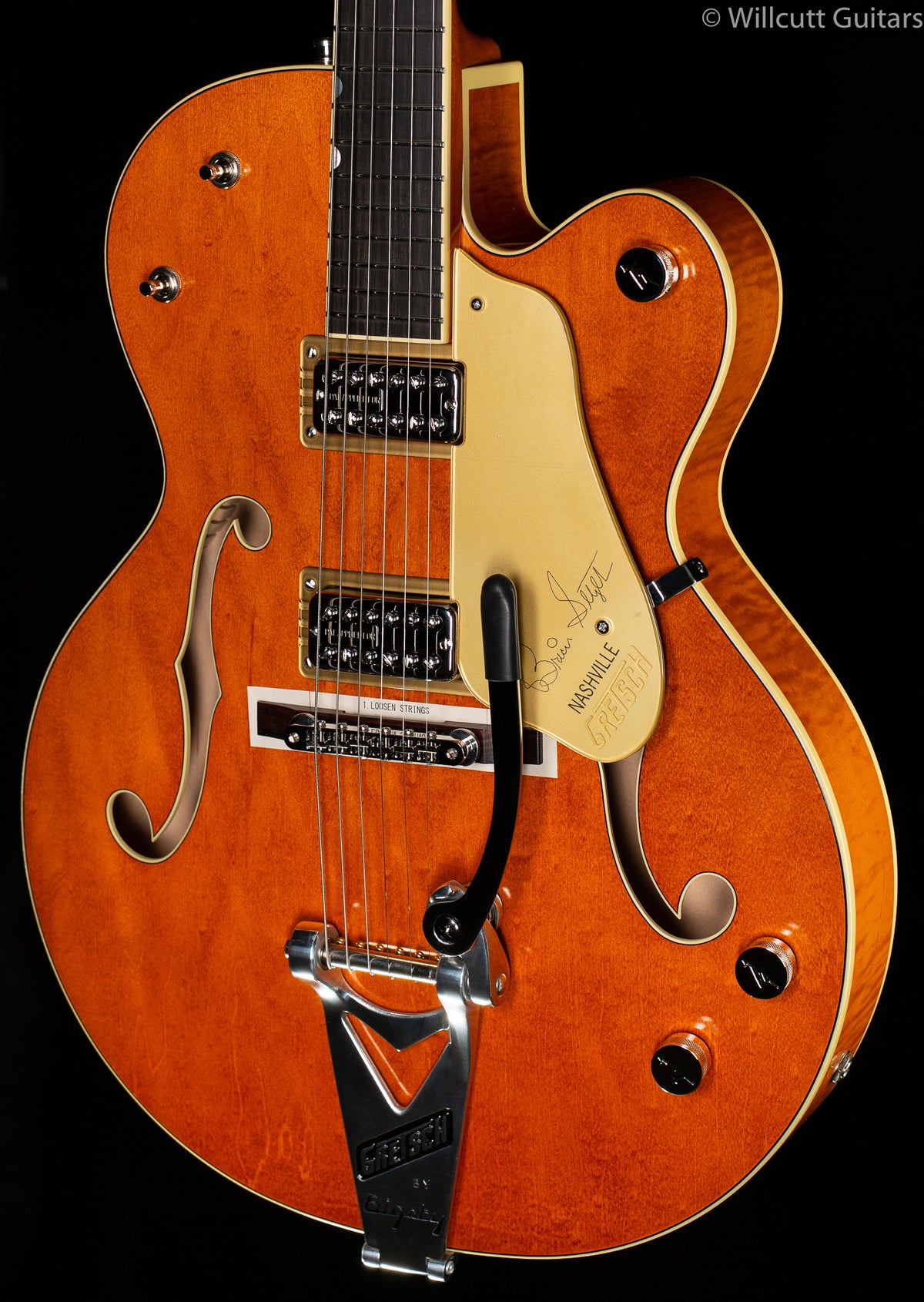 Gretsch G6120T-BSSMK Brian Setzer Signature Nashville Hollow Body '59 "Smoke" with Bigsby Ebony Fingerboard Smoke Orange