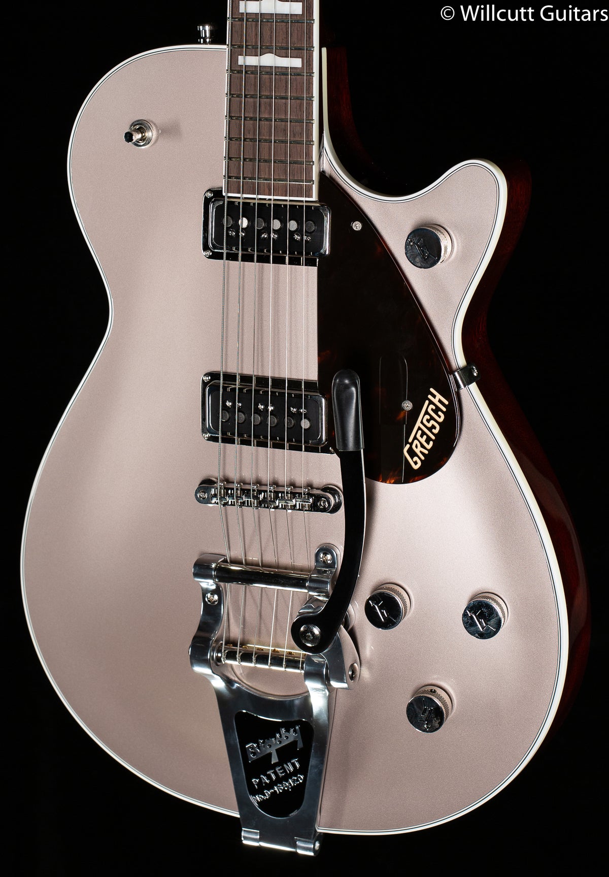 Gretsch G6128T Players Edition Jet DS with Bigsby Sahara Metallic Rosewood Fingerboard