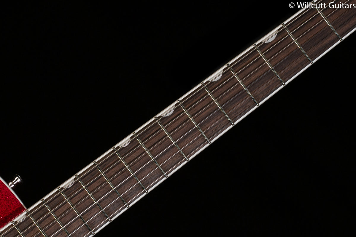 Gretsch G6120T-HR Brian Setzer Signature Hot Rod Hollow Body with Bigsby Magenta Sparkle Rosewood Fingerboard