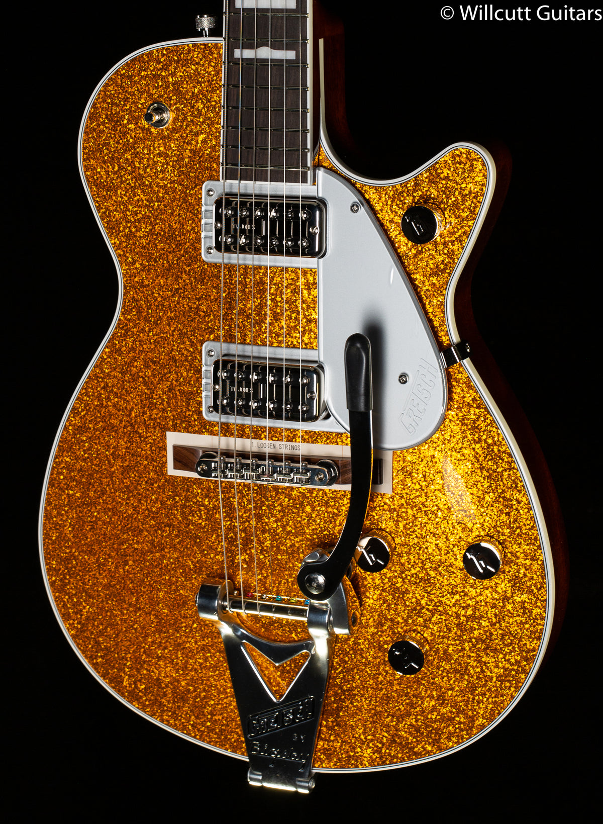Gretsch G6129T-89 Vintage Select ‘89 Sparkle Jet™ with Bigsby®, Rosewood Fingerboard, Gold Sparkle