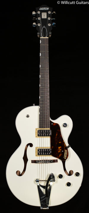 Gretsch G6118T Players Edition Anniversary Hollow Body with String-Thru Bigsby Two-Tone Vintage White