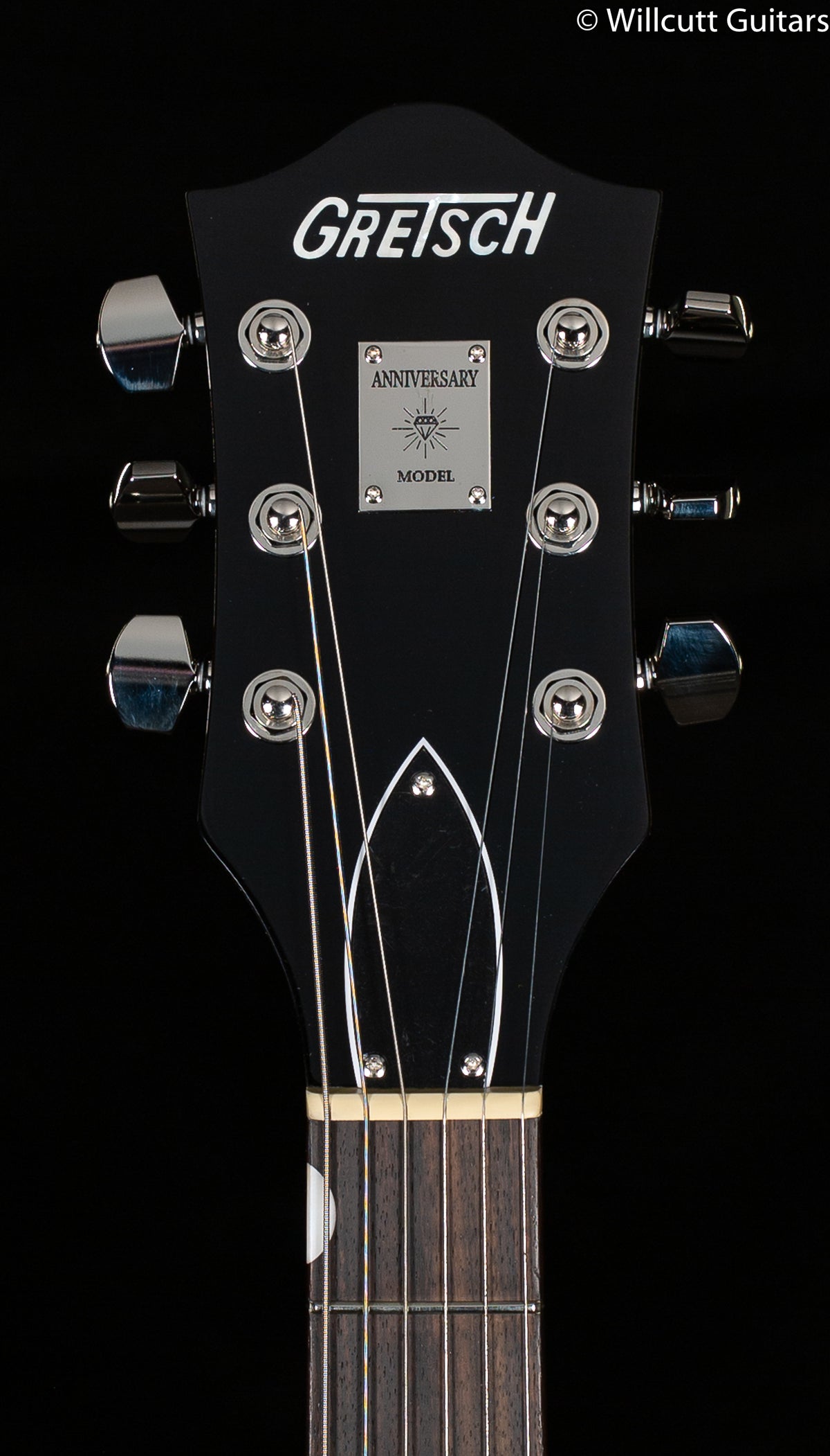 Gretsch G6118T Players Edition Anniversary Hollow Body with String-Thru Bigsby Two-Tone Vintage White