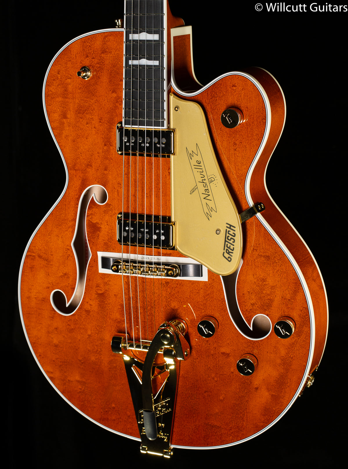 Gretsch G6120TG-DS Players Edition Nashville Hollow Body Single-Cut Bigsby Roundup Orange (478)