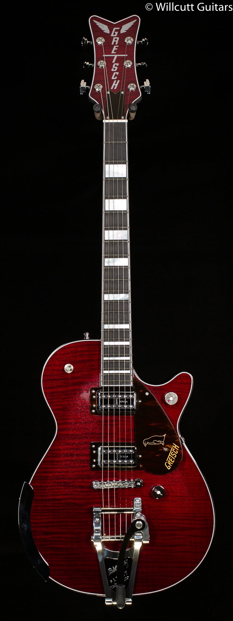 nigel hendroff gear Gretsch G6134TFM-NH Nigel Hendroff Signature Penguin Dark Cherry Metal