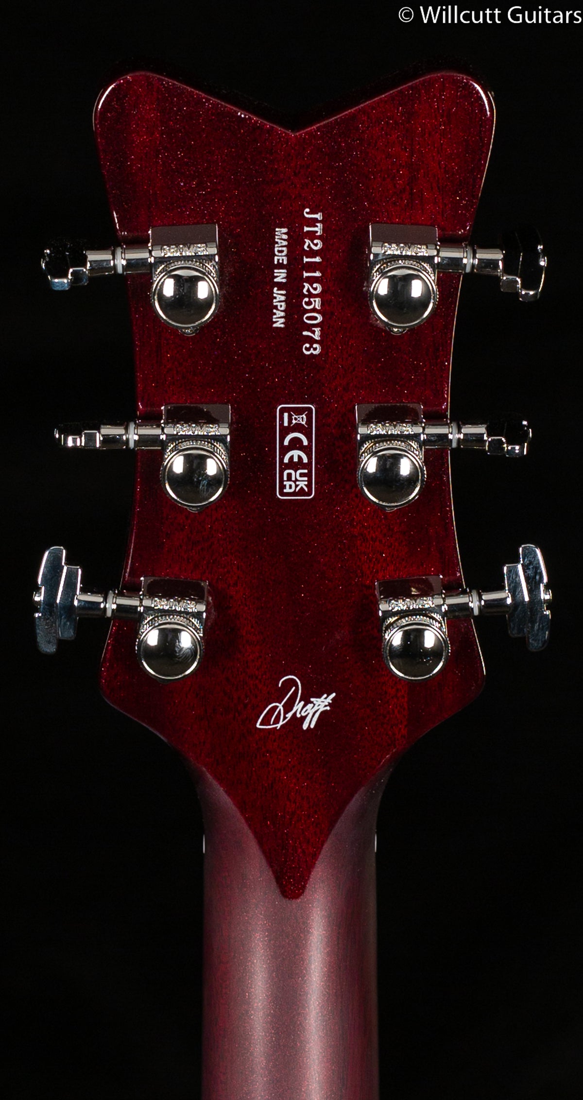 Gretsch G6134TFM-NH Nigel Hendroff Signature Penguin Dark Cherry Metallic Flame (073)