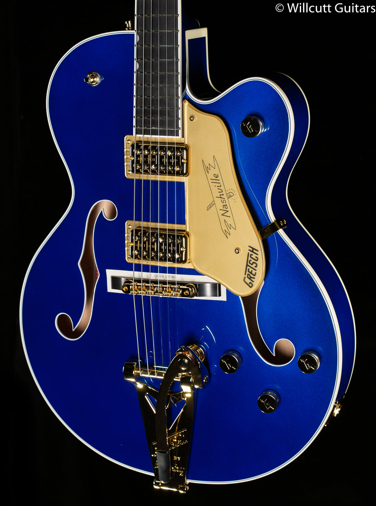 Gretsch G6120TG Players Edition Nashville Hollow Body Single-Cut Bigsby Azure Metallic (082)