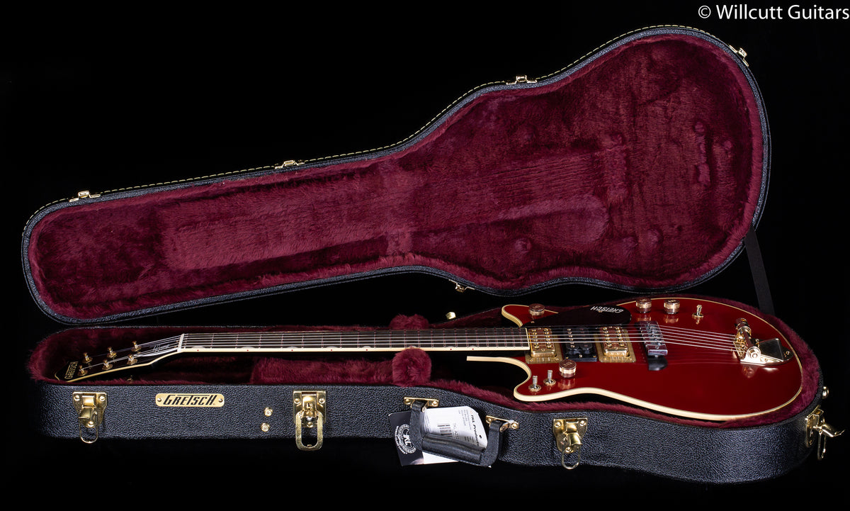 Gretsch G6131 Limited Edition Malcolm Young Signature Jet Ebony Fingerboard Vintage Firebird Red (560)
