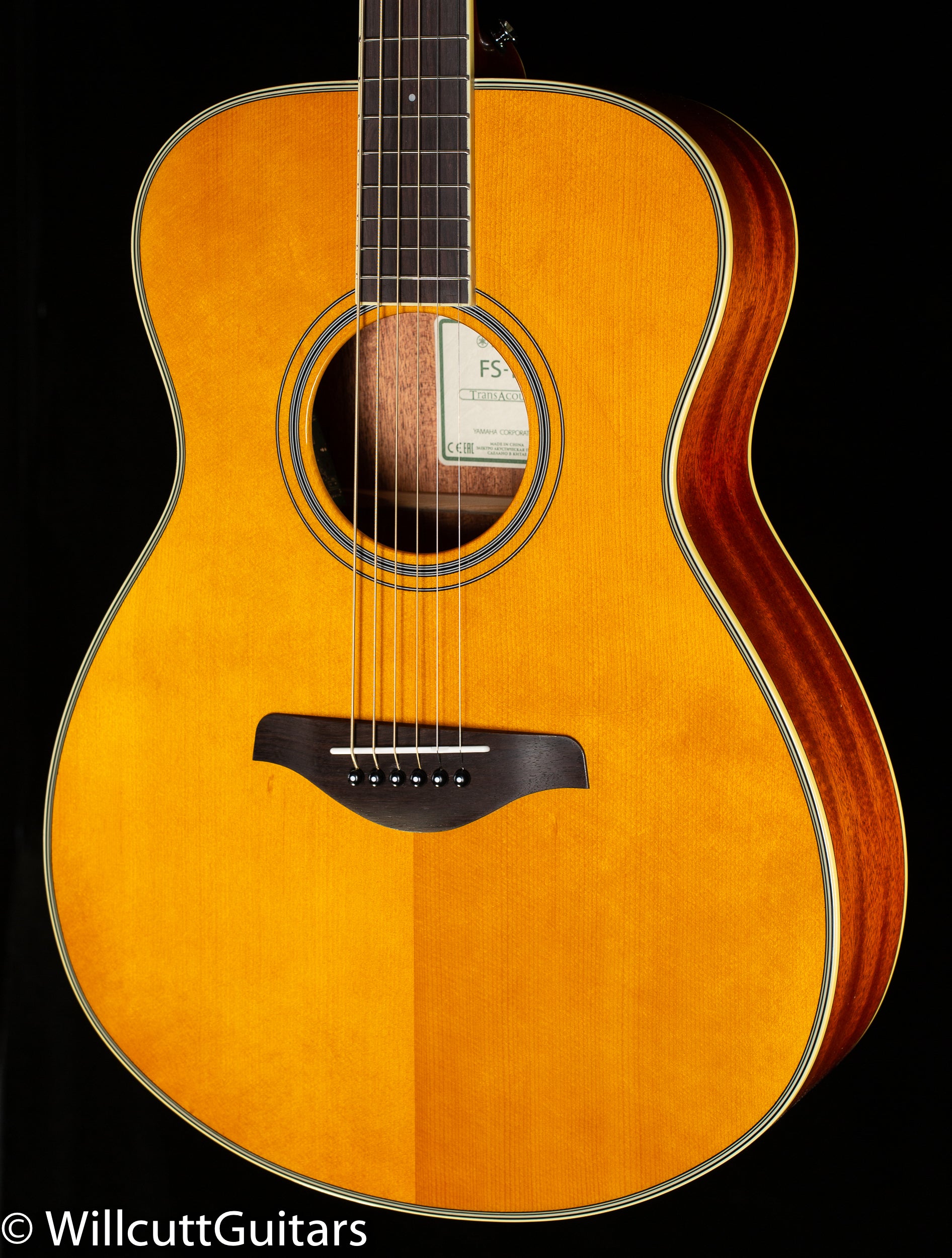 Yamaha FS-TA TransAcoustic Vintage Tint (256) - Willcutt Guitars