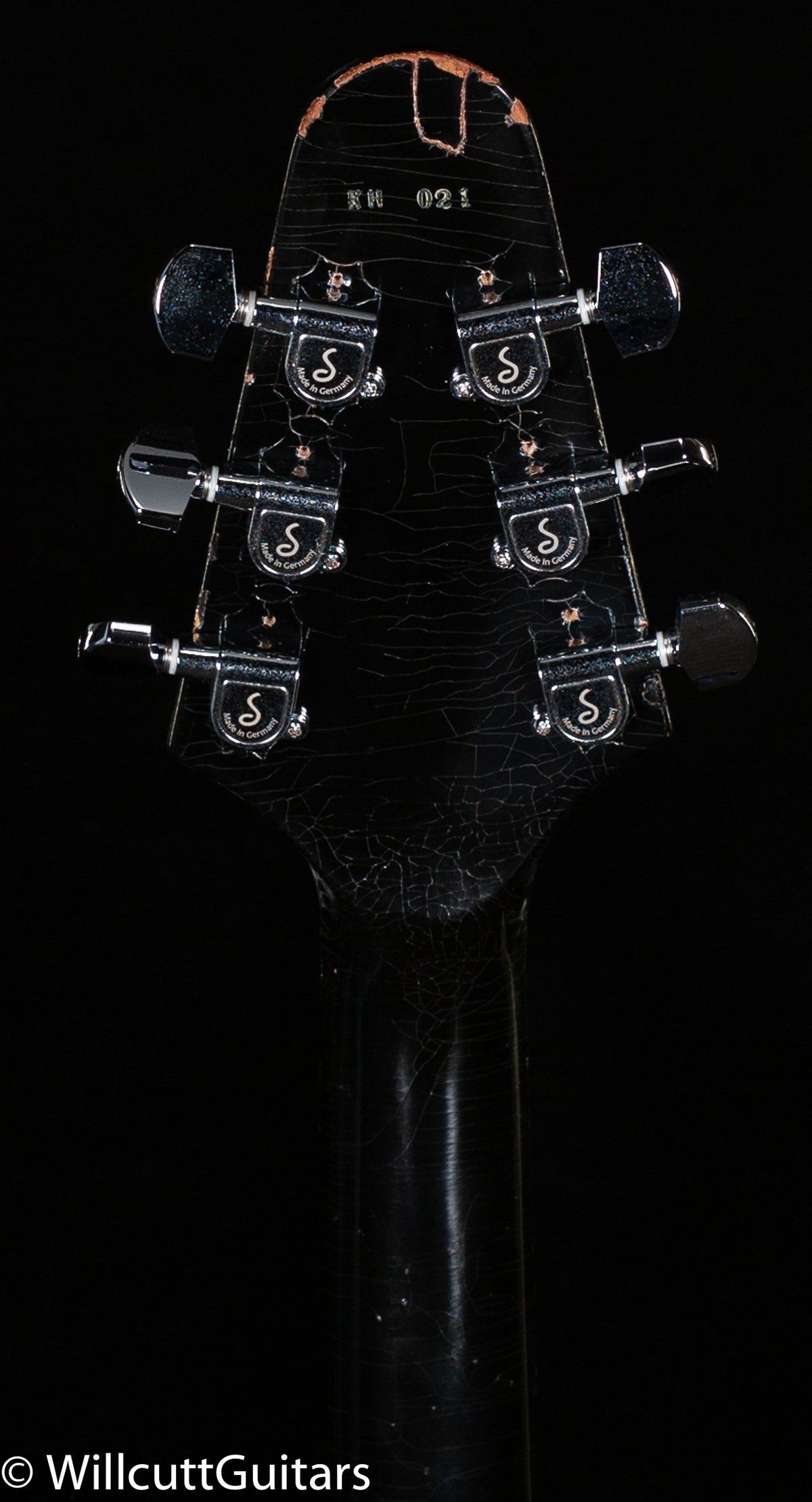 Gibson Custom Shop Kirk Hammett 1979 Flying V Ebony Murphy Lab Replica Aged Chrome Ebony (021)