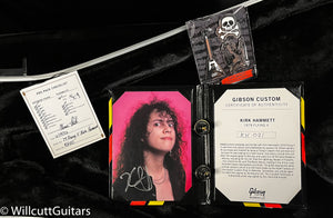 Gibson Custom Shop Kirk Hammett 1979 Flying V Ebony Murphy Lab Replica Aged Chrome Ebony (021)