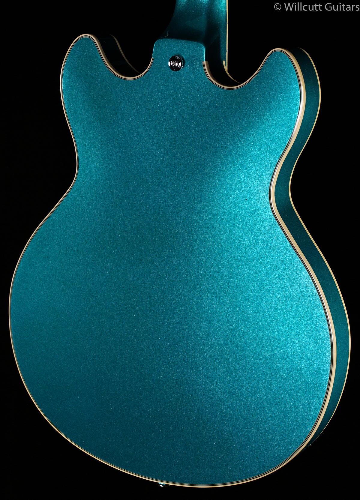 D&#39;Angelico Premier Mini DC Hollowbody Electric Guitar Ocean Turquoise