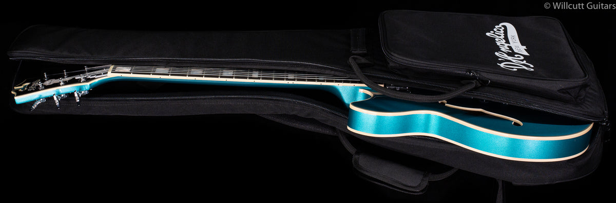 D&#39;Angelico Premier Mini DC Hollowbody Electric Guitar Ocean Turquoise