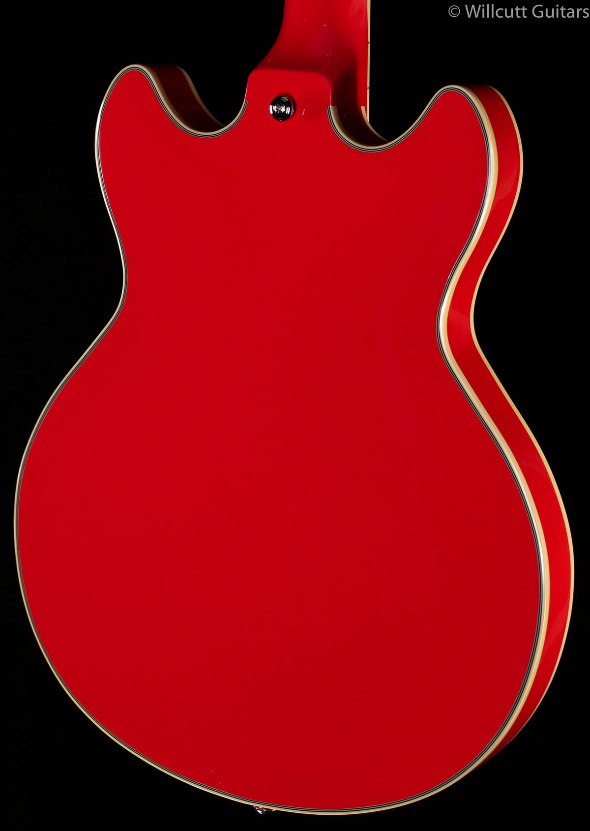 D&#39;Angelico Premier Mini DC Hollowbody Electric Guitar Fiesta Red