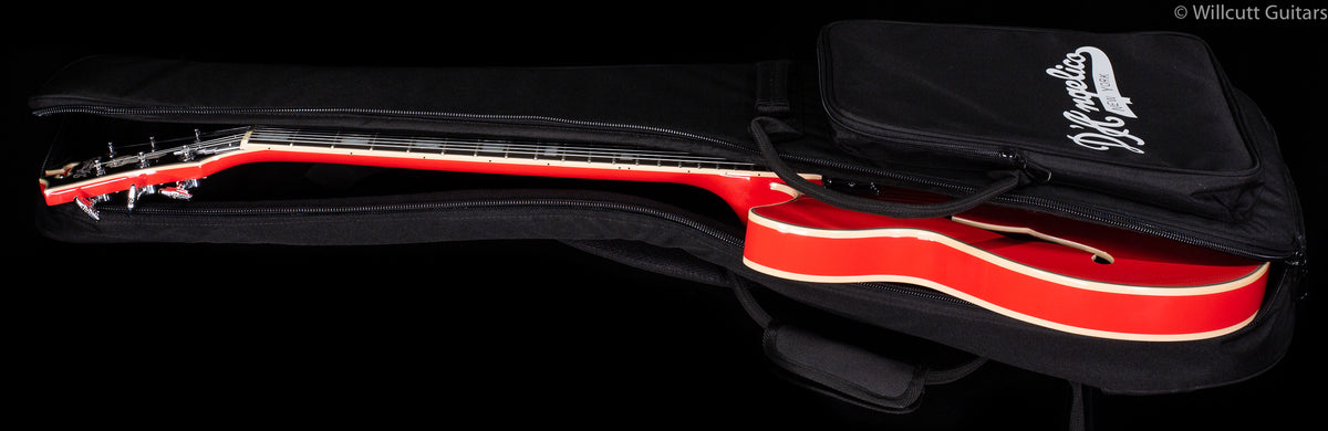 D&#39;Angelico Premier Mini DC Hollowbody Electric Guitar Fiesta Red