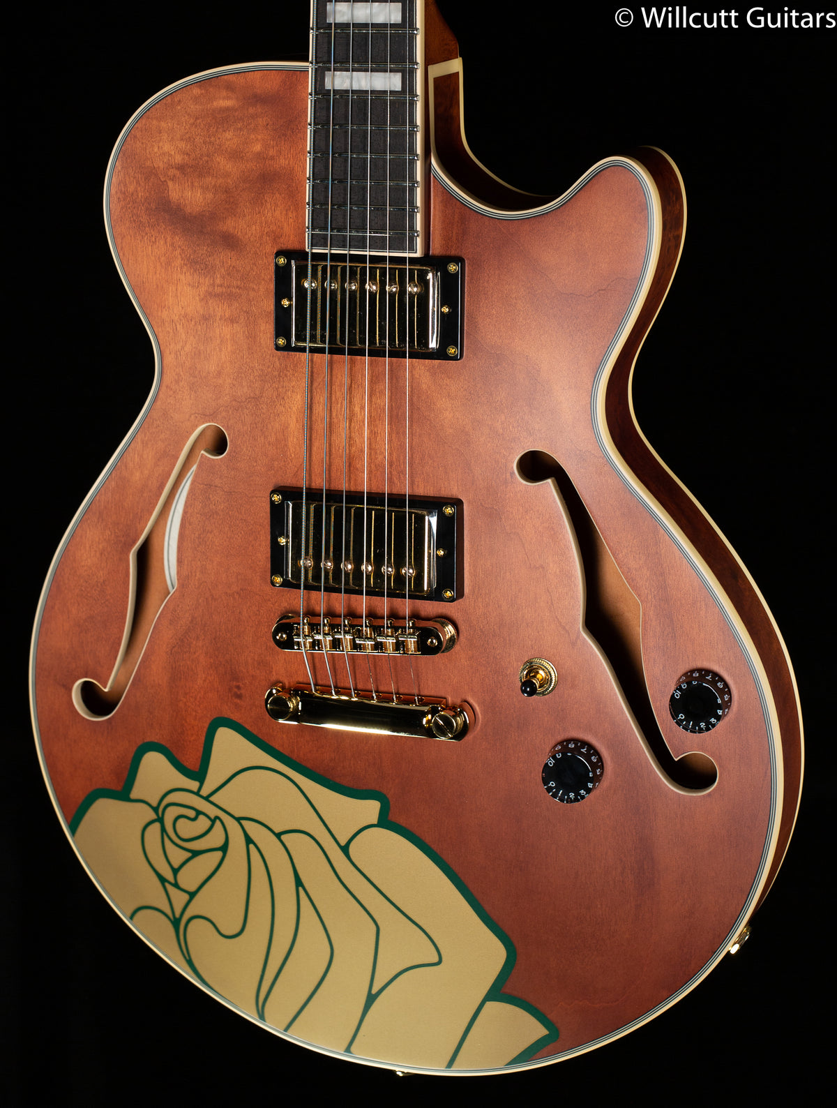 D&#39;angelico Premier Grateful Dead Satin Walnut Custom Artwork