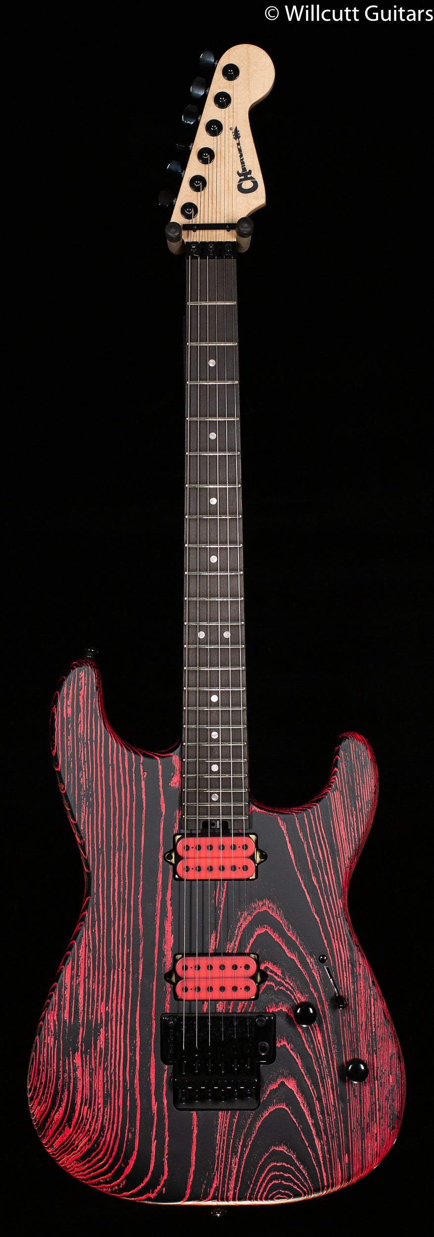 Charvel Pro-Mod San Dimas Style 1 HH FR E Ash Neon Pink Ash