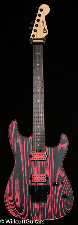 Charvel Pro-Mod San Dimas Style 1 HH FR E Ash, Ebony Fingerboard, Neon Pink Ash (565)