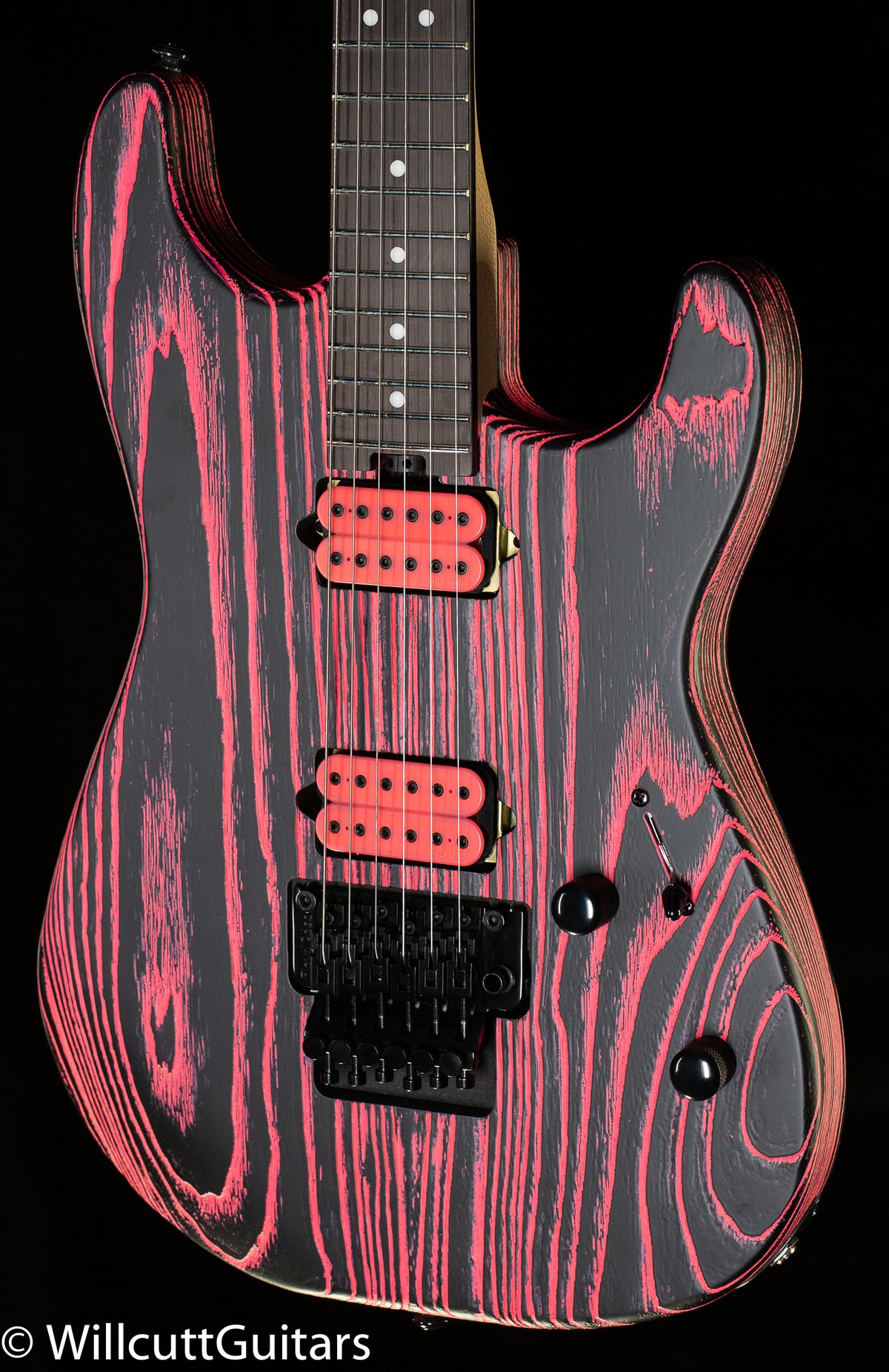 Charvel Pro-Mod San Dimas Style 1 HH FR E Ash, Ebony Fingerboard, Neon Pink Ash (565)