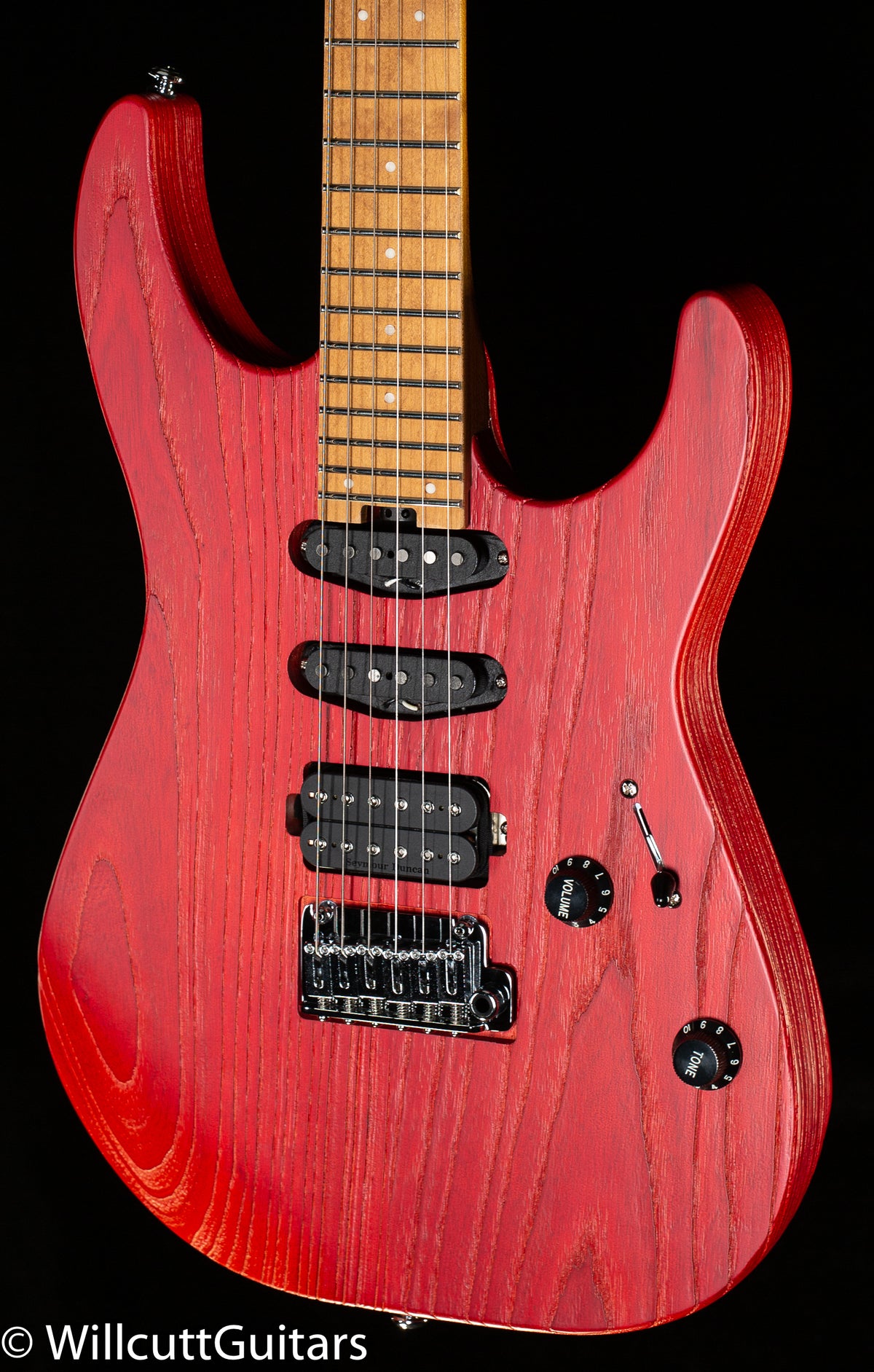 Charvel Pro-Mod DK24 HSS 2PT CM Ash, Caramelized Maple Fingerboard, Red Ash (012)