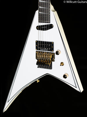 Jackson Concept Series Rhoads RR24 HS Ebony Fingerboard White with Black Pinstripes (581)