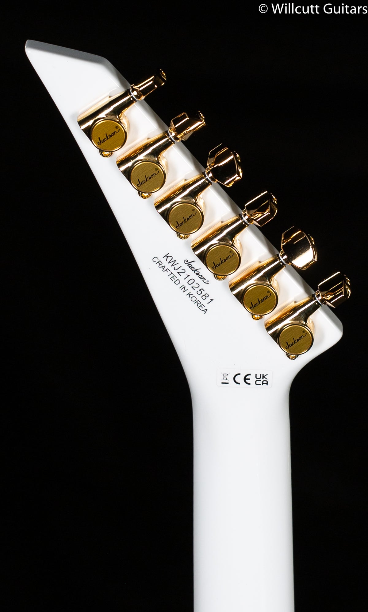 Jackson Concept Series Rhoads RR24 HS Ebony Fingerboard White with Black Pinstripes (581)