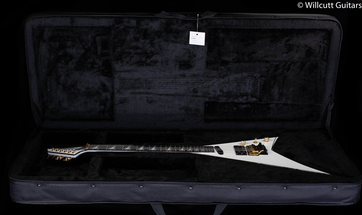 Jackson Concept Series Rhoads RR24 HS Ebony Fingerboard White with Black Pinstripes (581)