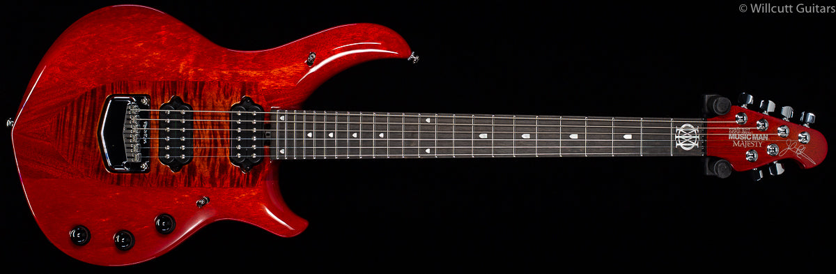 MUSIC MAN Majesty 6 Red 被り Sunrise 極上杢目個体