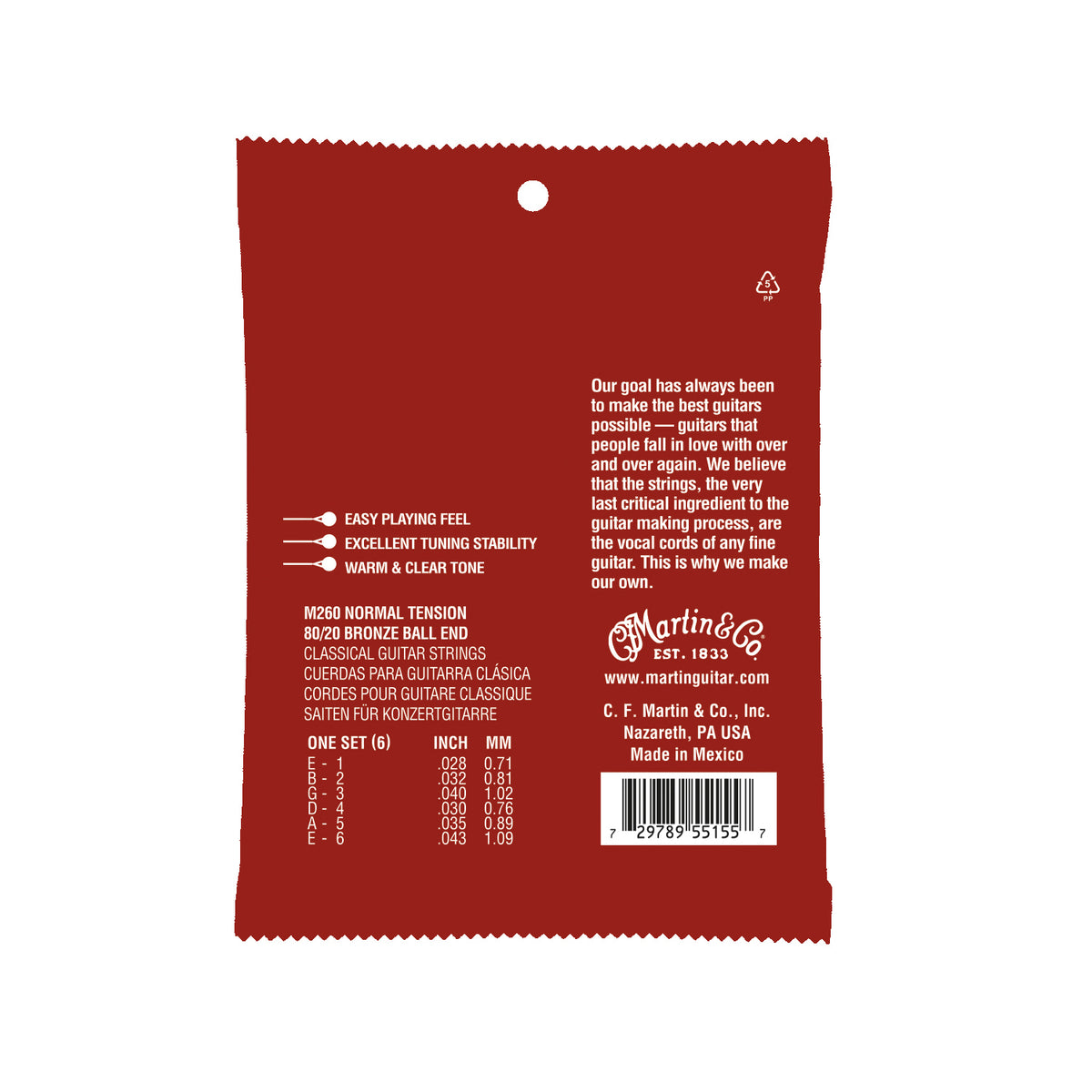 Martin Classical Nylon Guitar Strings - Normal Tension