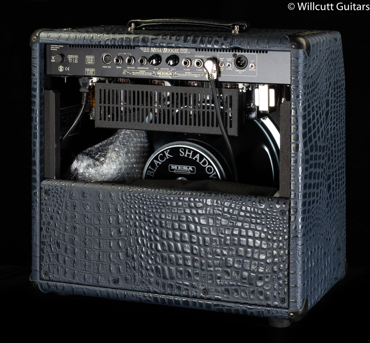 Mesa Boogie Mark Five: 35 1x12 Combo Navy Croco Embossed Leather,  Black Corners