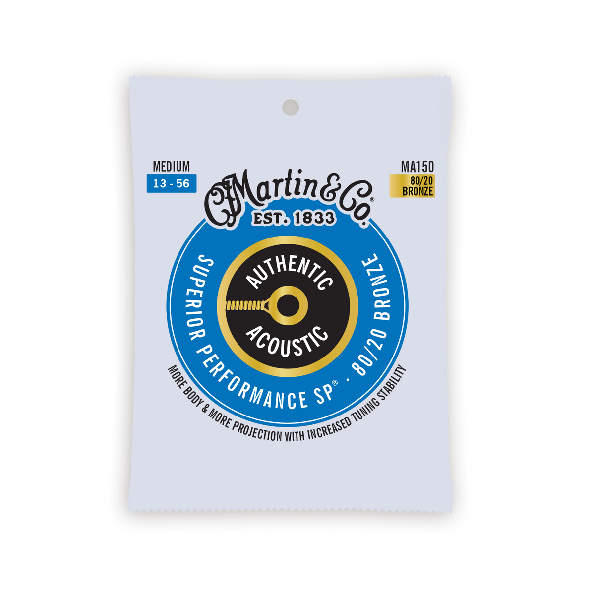 Martin Authentic Acoustic SP 80/20 Bronze Guitar Strings -.013-.056 Medium