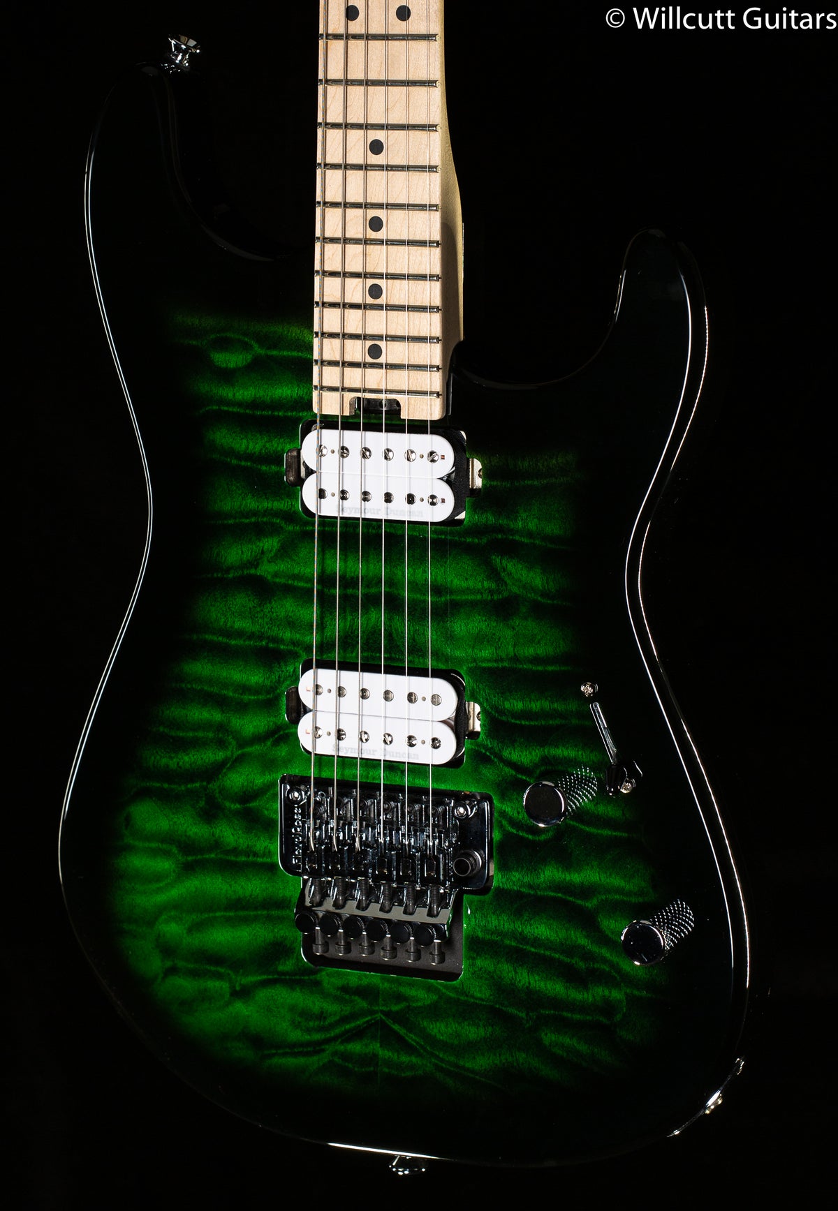 Charvel Pro-Mod San Dimas Style 1 HH FR M QM Transparent Green Burst