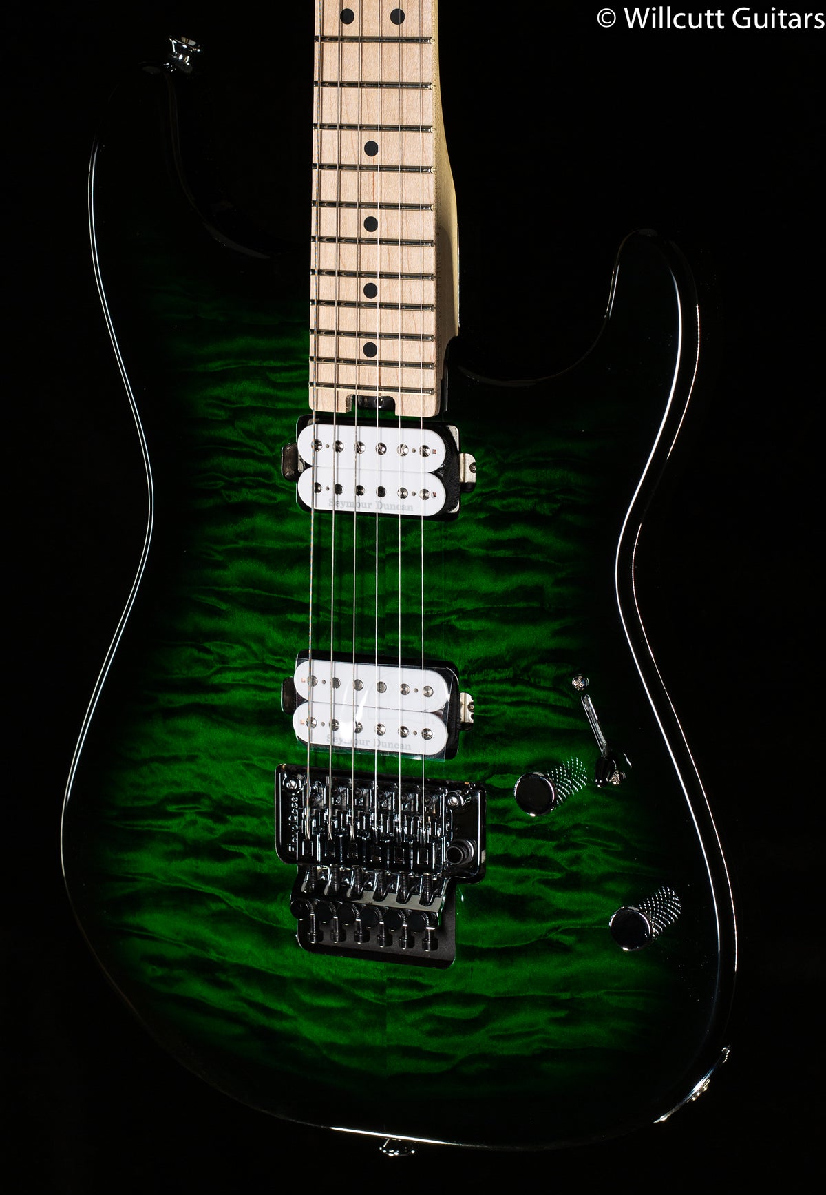 Charvel Pro-Mod San Dimas Style 1 HH FR M QM Transparent Green Burst