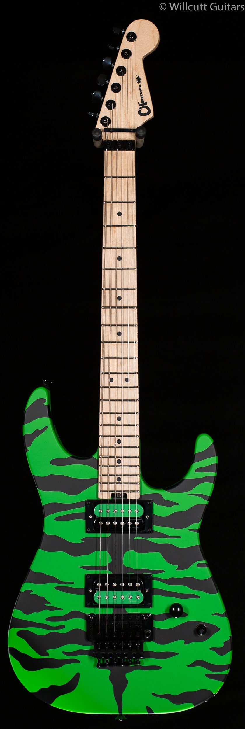 Charvel Satchel Signature Pro-Mod DK Slime Green Bengal Maple