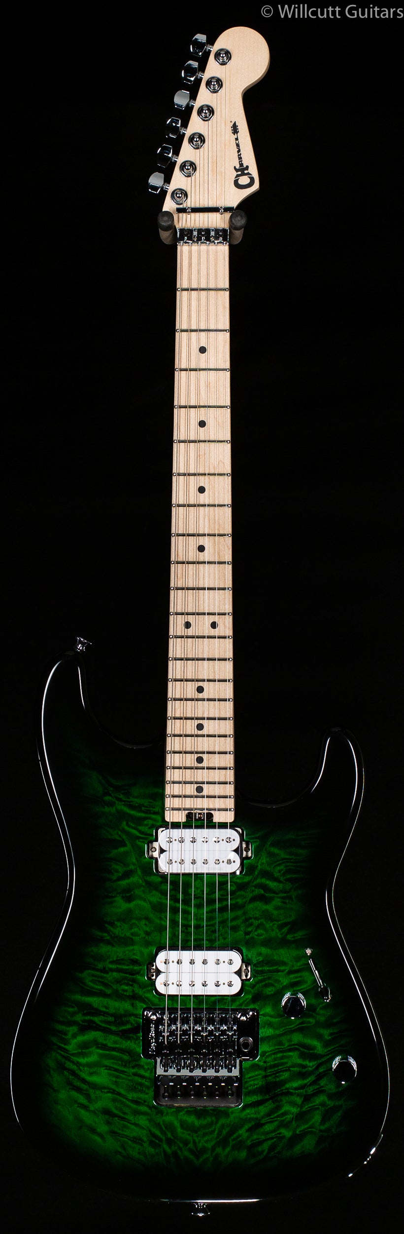 Charvel Pro-Mod San Dimas Style 1 HH FR M QM Transparent Green Burst