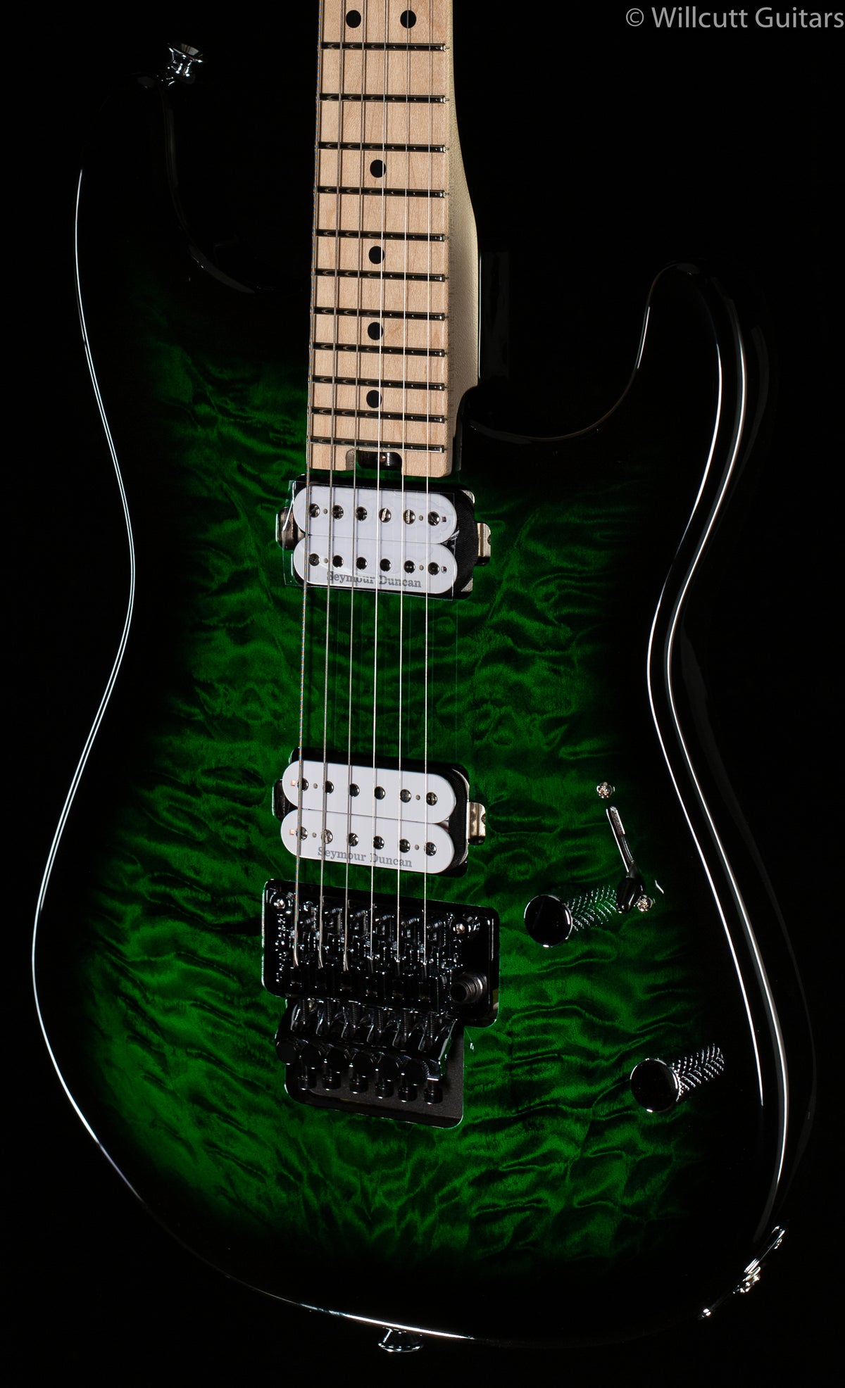 Charvel Pro-Mod San Dimas Style 1 HH FR M QM Transparent Green Burst