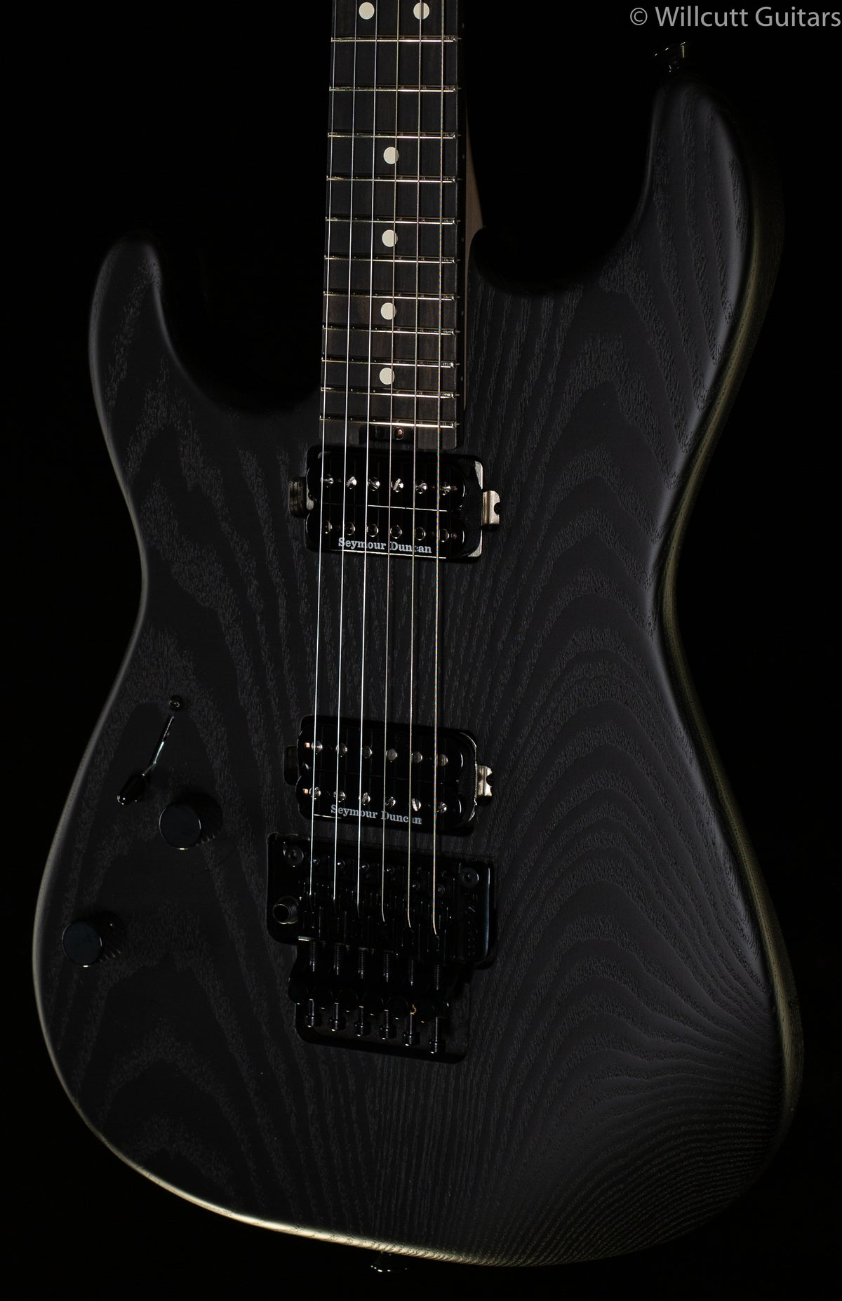 Charvel Pro-Mod San Dimas Style 1 HH FR E Sassafras LH Ebony Fingerboard Satin Black