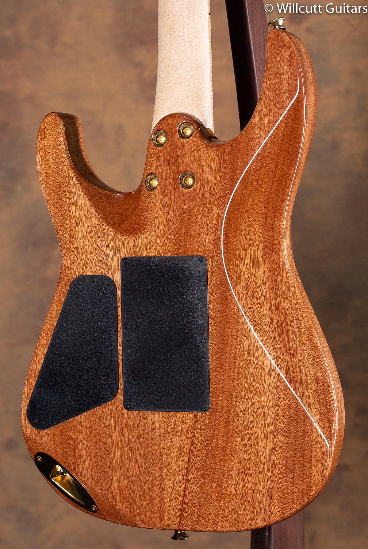 Charvel Pro-Mod DK24 HH FR M Mahogany with Quilt Maple Dark Amber USED