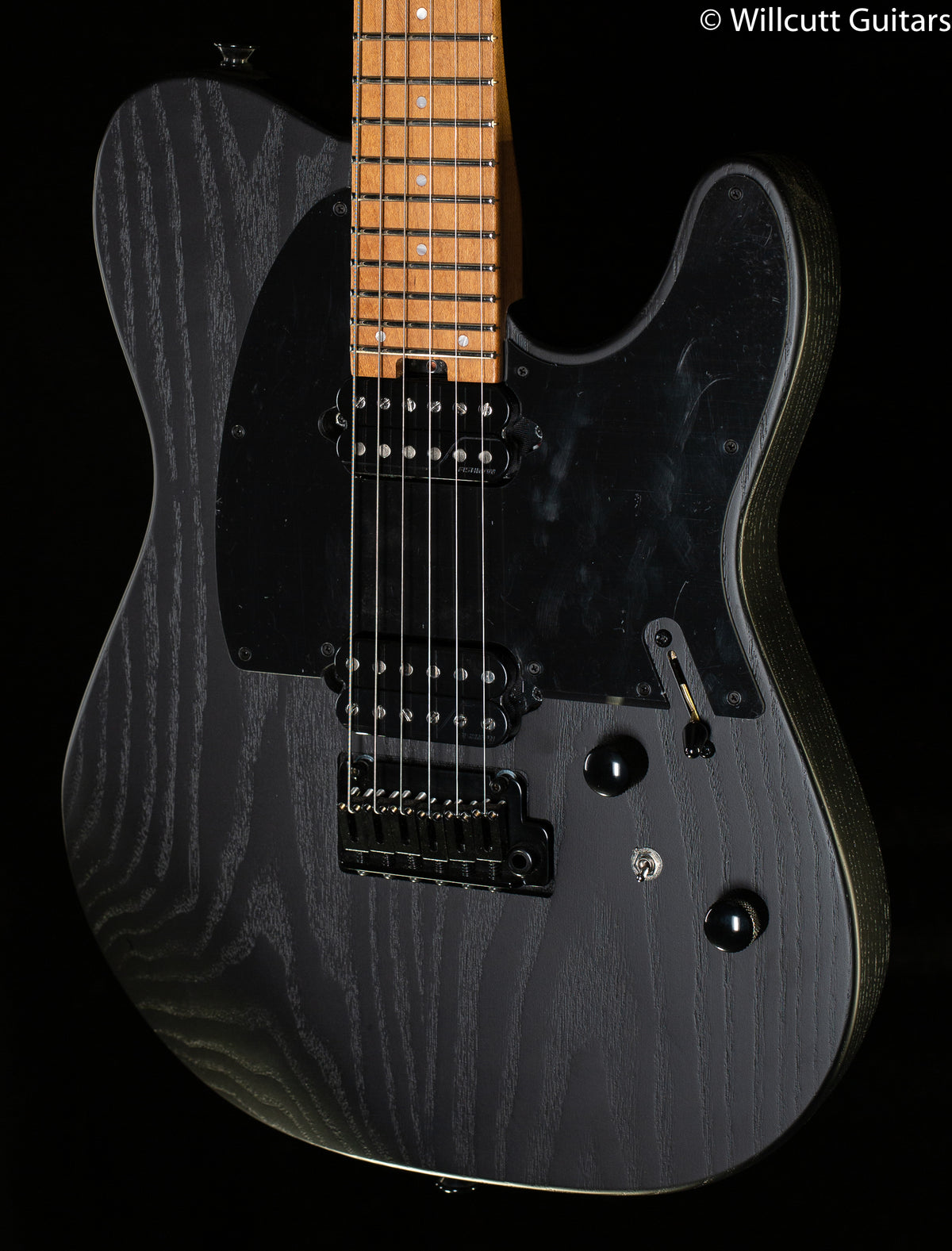 Charvel Pro-Mod So-Cal Style 2 24 HH 2PT CM Ash, Caramelized Maple Fingerboard, Black Ash (344)