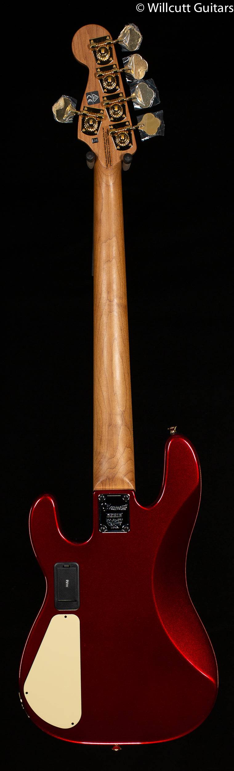 Charvel Pro-Mod San Dimas Bass JJ V Caramelized Maple Fingerboard Candy Apple Red Bass Guitar (116)
