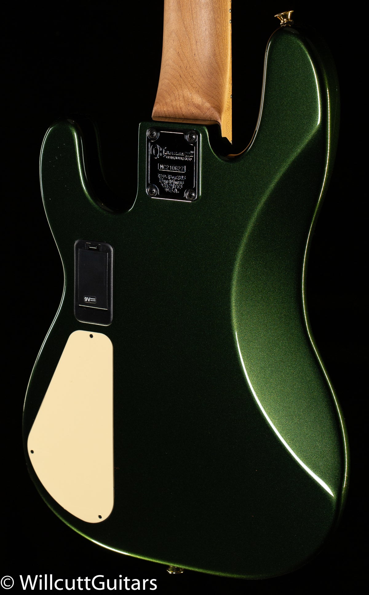 Charvel Pro-Mod San Dimas Bass JJ V Caramelized Lambo Green Metallic Bass Guitar (627)