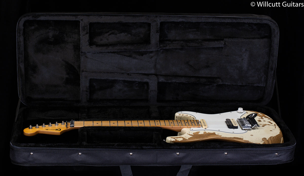 Charvel Henrik Danhage Limited Edition Signature Pro-Mod So-Cal Style 1 HS FR M Maple Fingerboard, White Relic